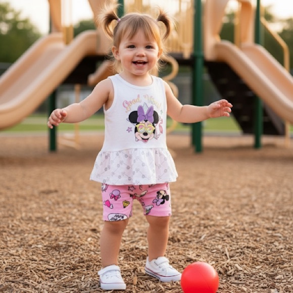 Disney Junior Minnie Short Set Size 2T - Picture 1 of 6